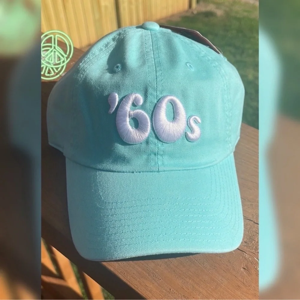 American Needle 60s Baseball Cap Hat Turquoise Blue